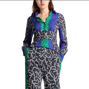 Marc Cain Unique Blouse . Very Flattering. One Of A Kind Piece.